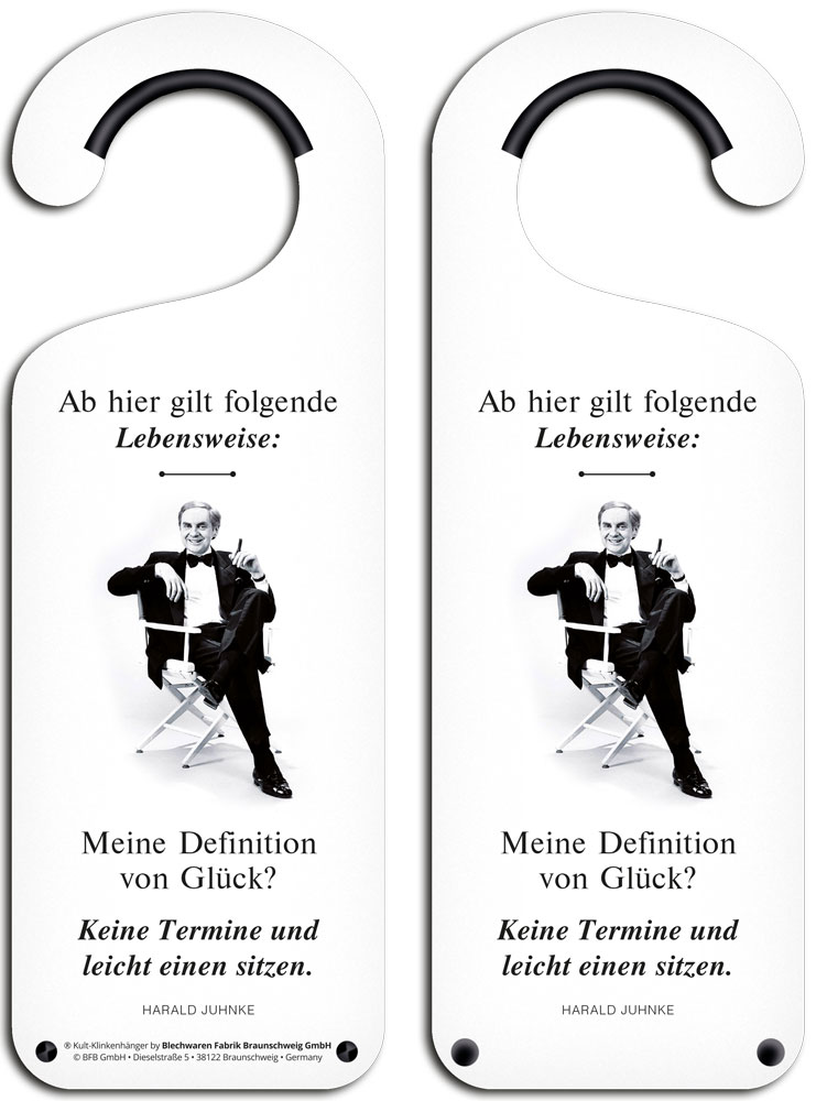 Kult-Klinkenhänger Definition von Glück - Kult-Klinkenhänger Blechschilder | Online-Shop Der - www.blechsachen.de KL12 